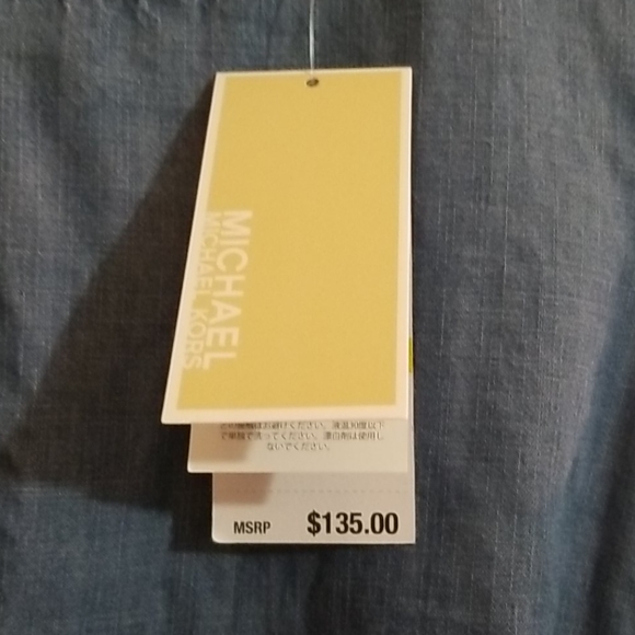 NWT MICHAEL Michael Kors Blue Chambray Rom… - Picture 7 of 8
